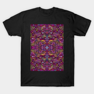 Psychedelic Abstract colourful work 129 T-Shirt